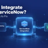 ServiceNow integration thumbnail showing a security finding moving into an enterprise remediation workflow